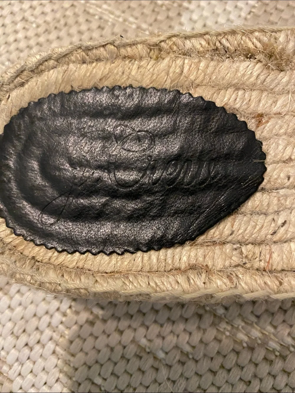 J.Crew Black Woven Raffia Strap Espadrille Sandal
